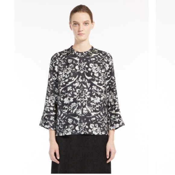 MaxMara Tops - MaxMara printed silk blouse